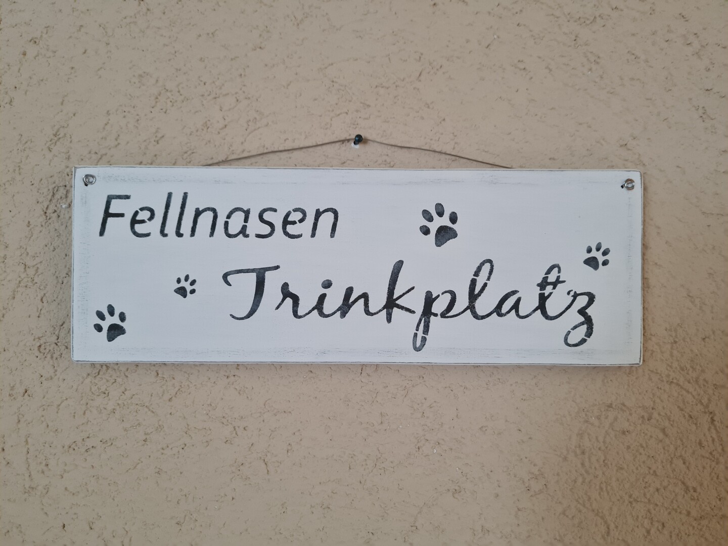 Holzschild "Fellnasen Trinkplatz" 