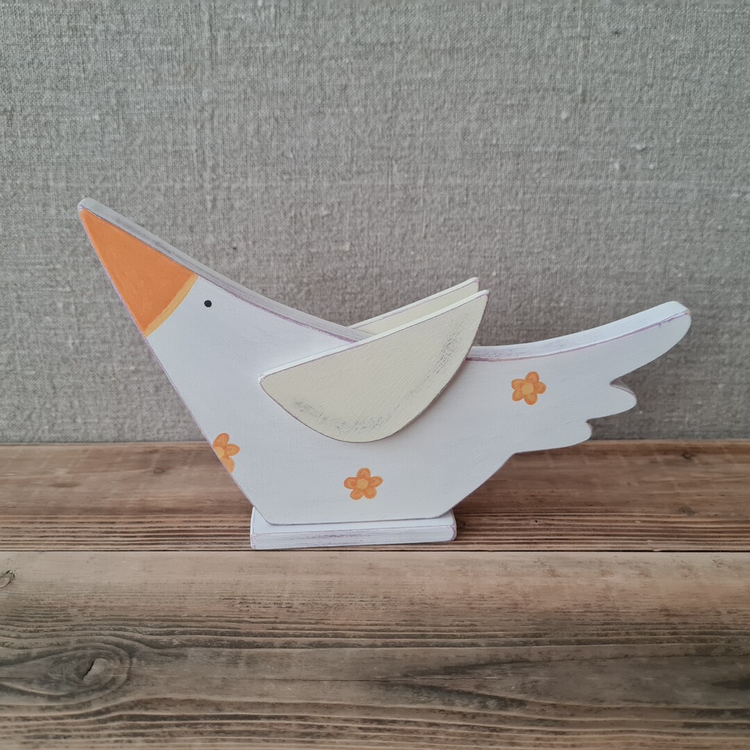 Vogel mit orangem Schnabel 