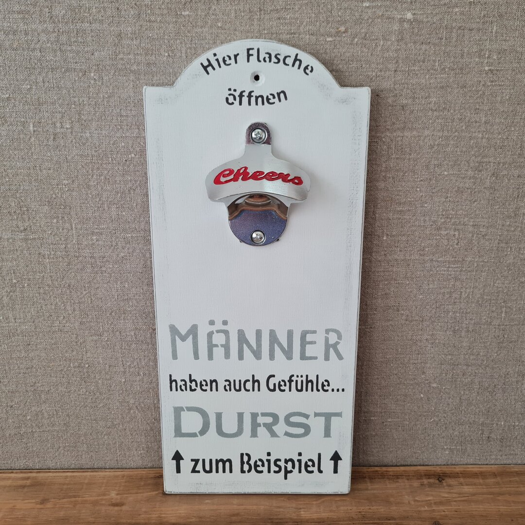 Flaschenöffner Schild