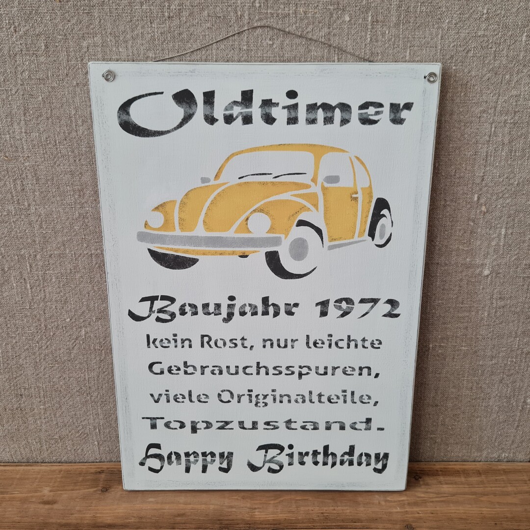 Holzschild "Oldtimer"