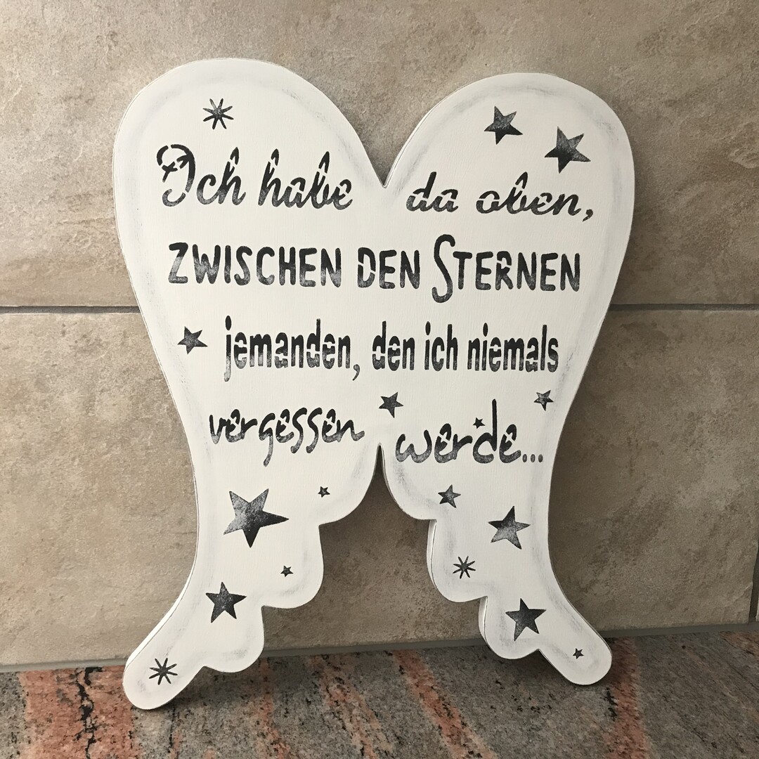 Engelflügel "Ich habe da oben"